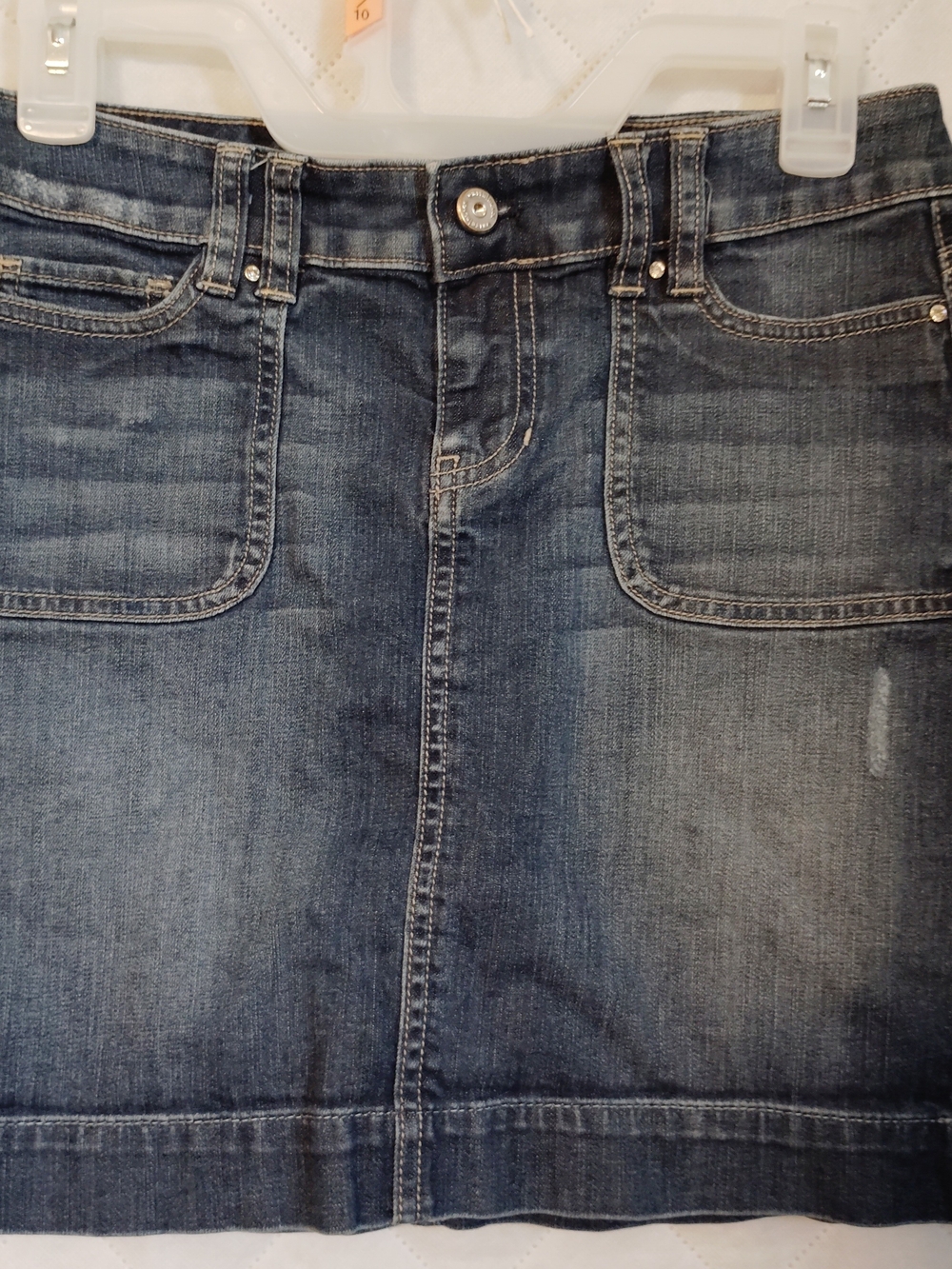 White House Black Market Dark Blue Denim Pencil Skirt Size 00
